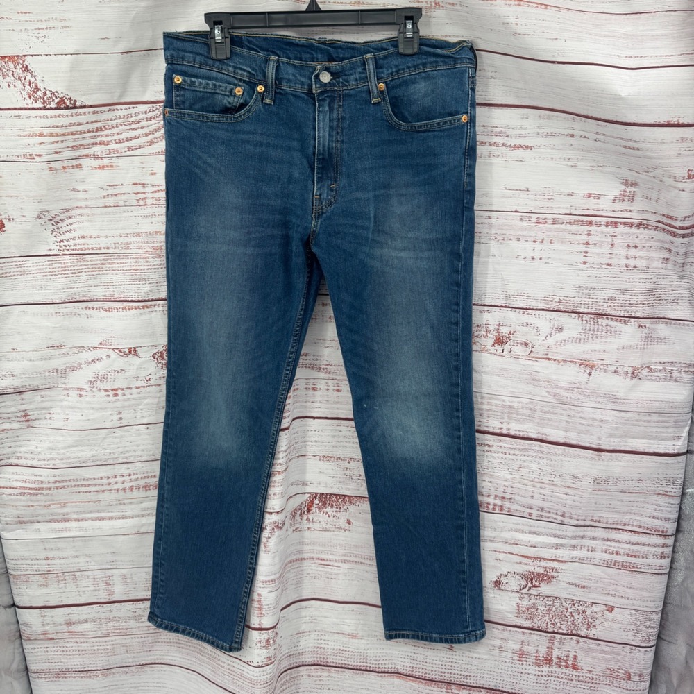 Levi Strauss 511 Jeans  Size 36x32 Slim Fit Dark Wash Blue‎ Denim Stretch
